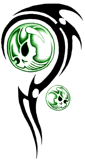 Tribal Skull Tattoos Transparent PNG Image