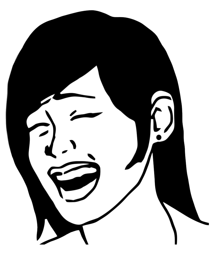 Girl Trollface Transparent PNG Image