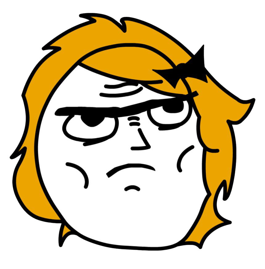 Girl Trollface File Transparent PNG Image