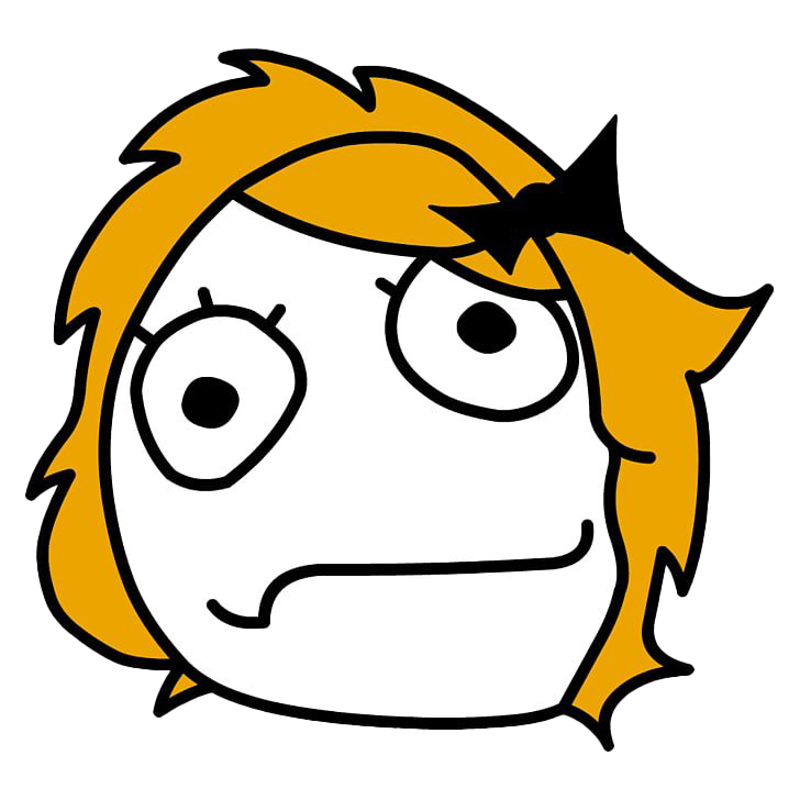 Girl Trollface File Transparent PNG Image