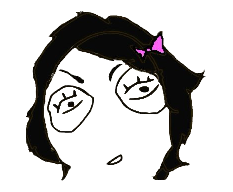 Girl Trollface Transparent PNG Image