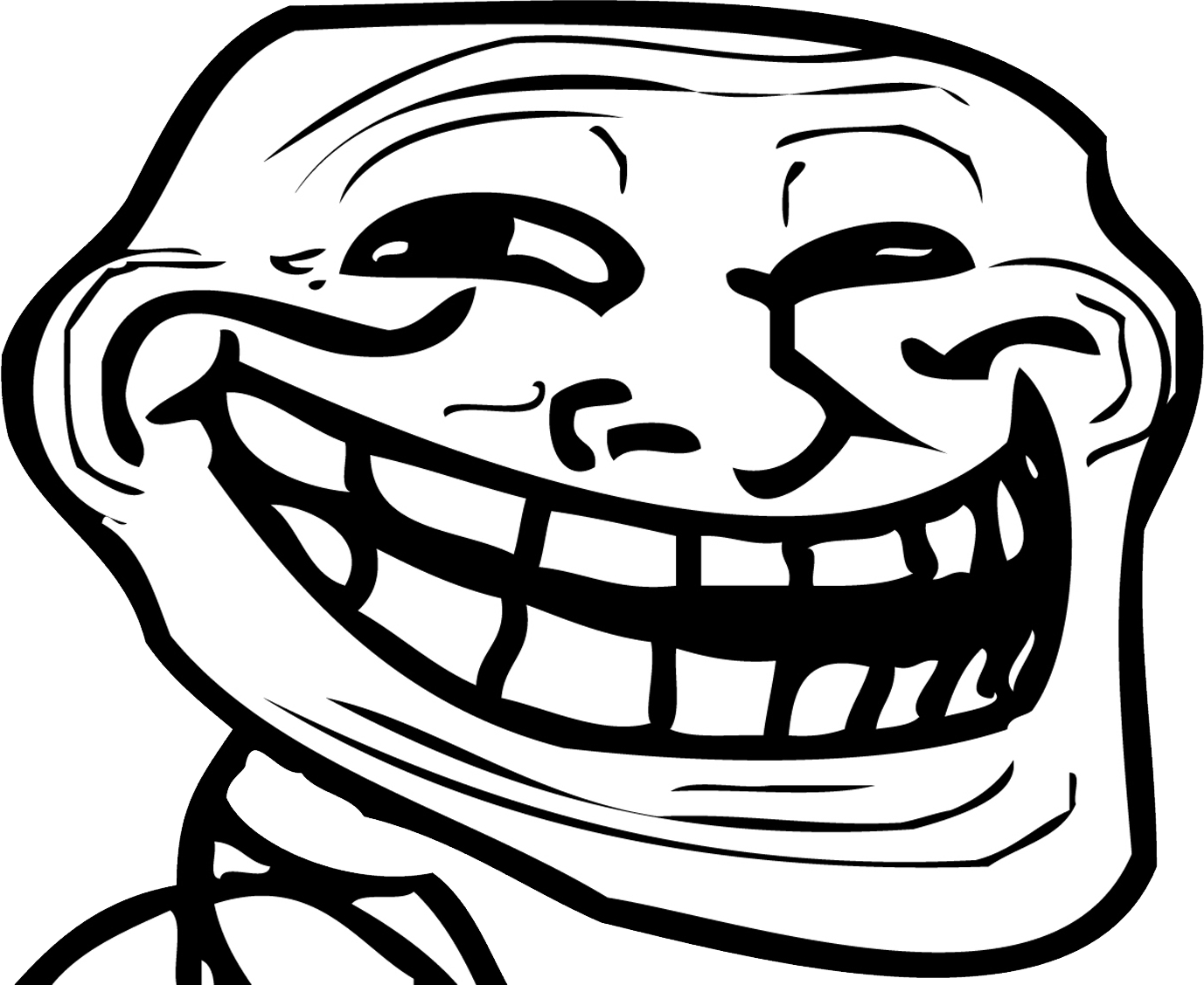 Trollface Man Transparent PNG Image