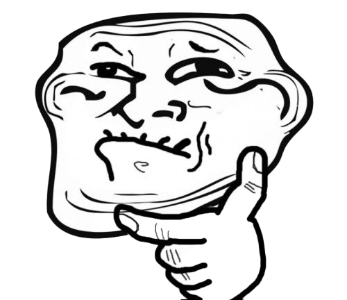 Trollface Man Transparent PNG Image