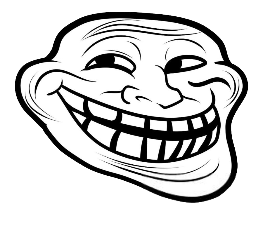 Trollface Man Transparent PNG Image