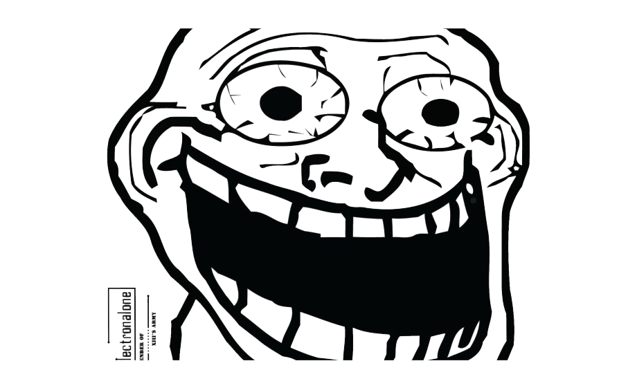 Trollface Man Transparent PNG Image