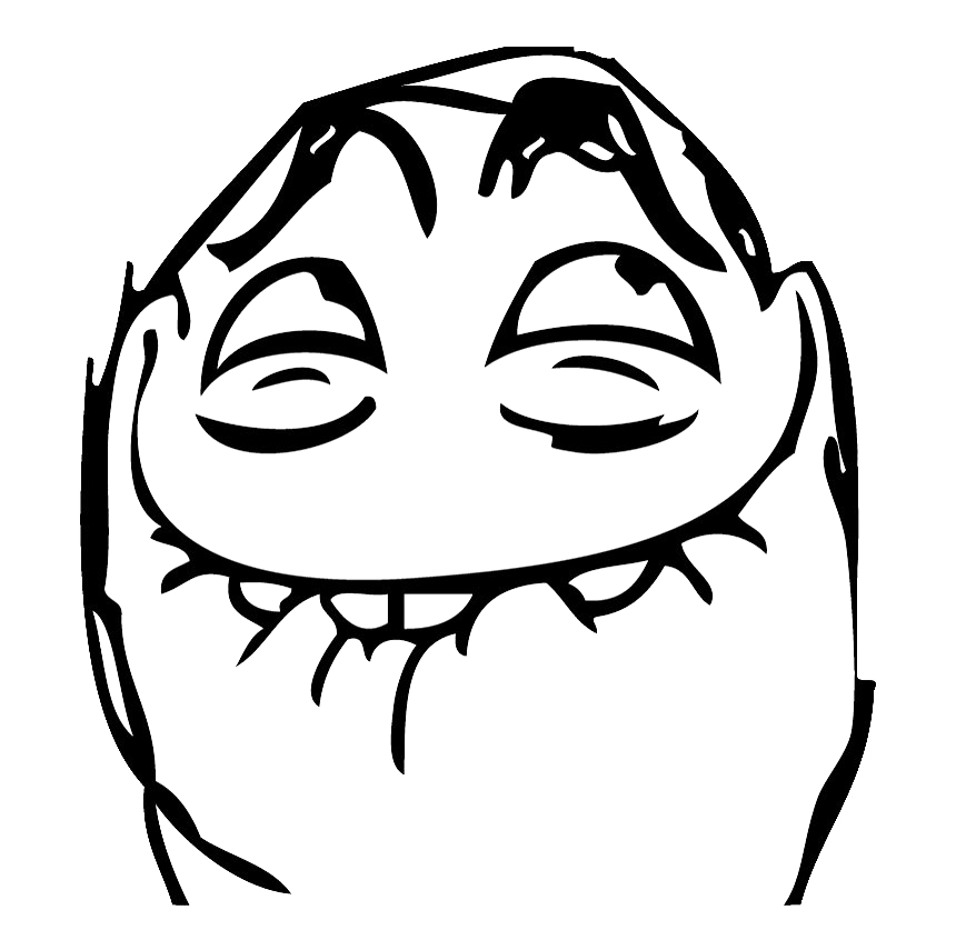 Trollface Man Transparent PNG Image