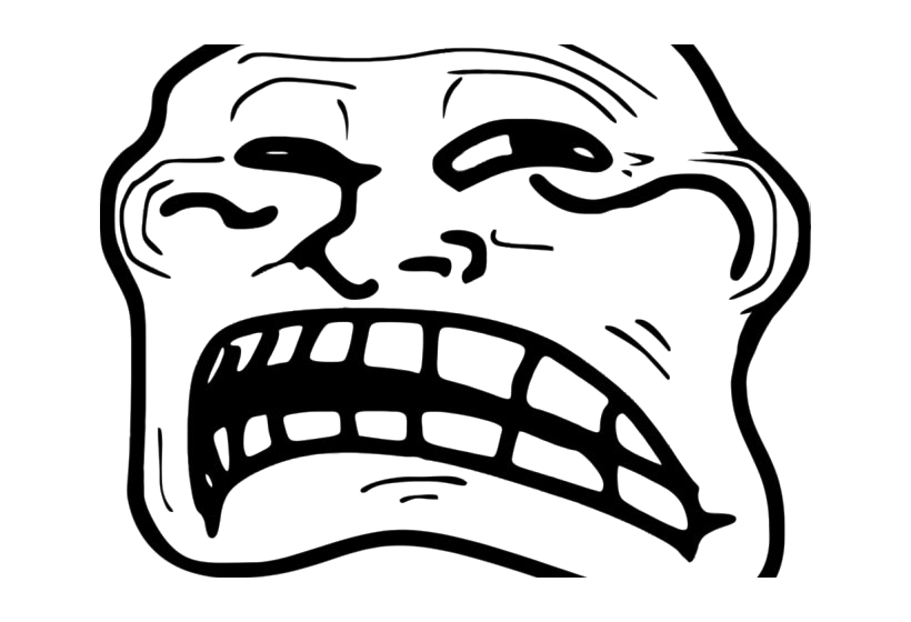 Trollface Man Transparent PNG Image