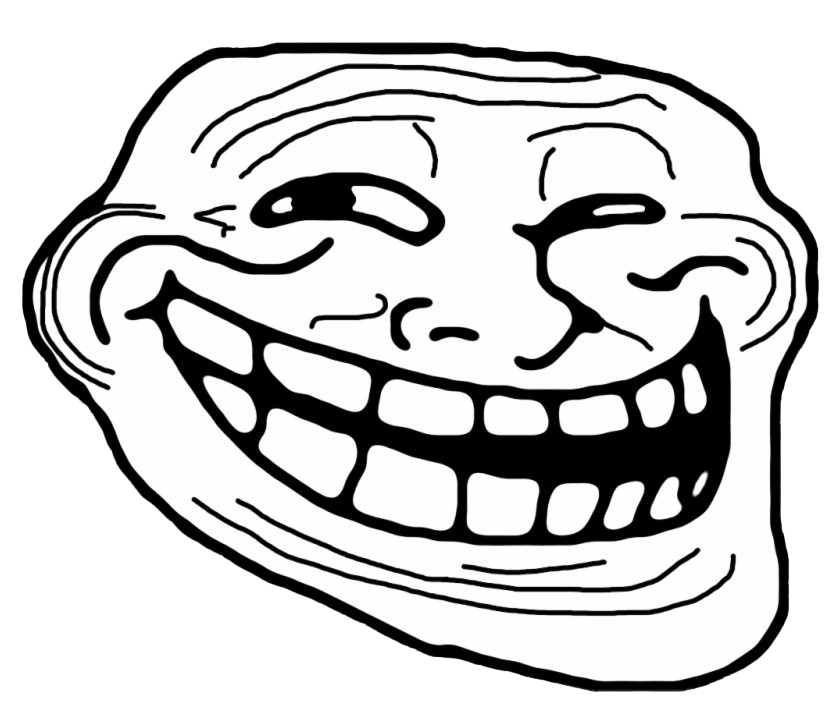 Trollface Man Transparent PNG Image