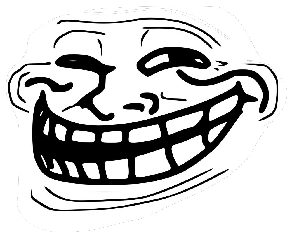 Trollface Man Transparent PNG Image