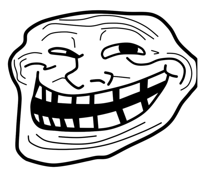 Trollface Man Transparent PNG Image