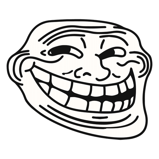 Trollface Man Transparent PNG Image