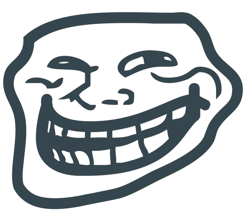 Trollface Man Transparent PNG Image