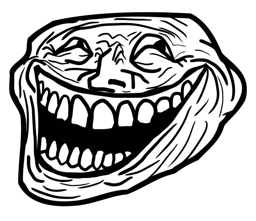 Trollface Man Transparent PNG Image