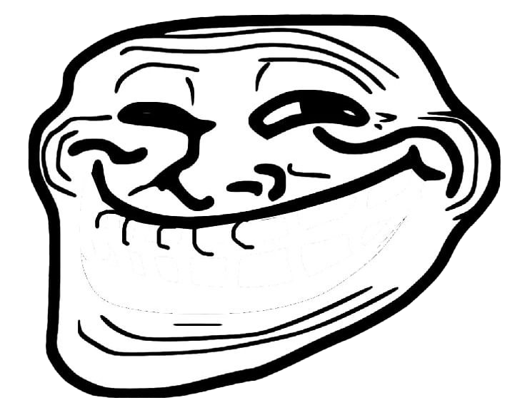 Meme Trollface Transparent PNG Image