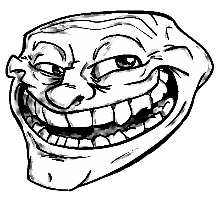Meme Trollface Transparent PNG Image