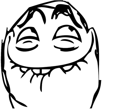 Meme Trollface Transparent PNG Image