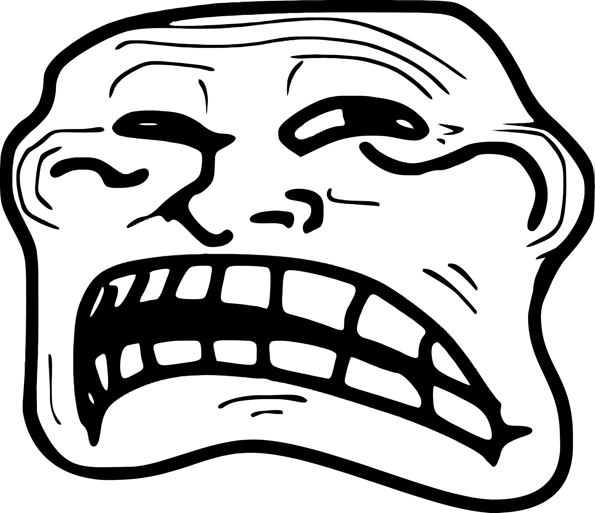 Meme Trollface Transparent PNG Image