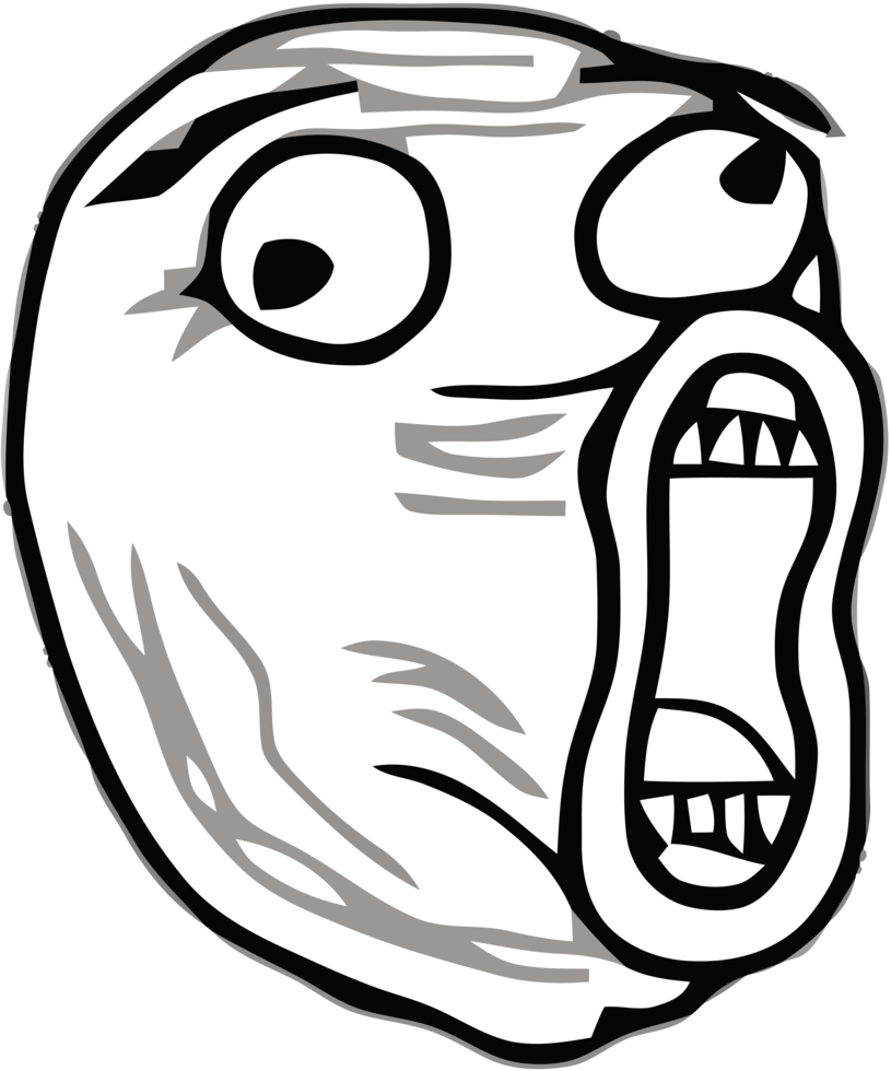 Meme Trollface Transparent PNG Image
