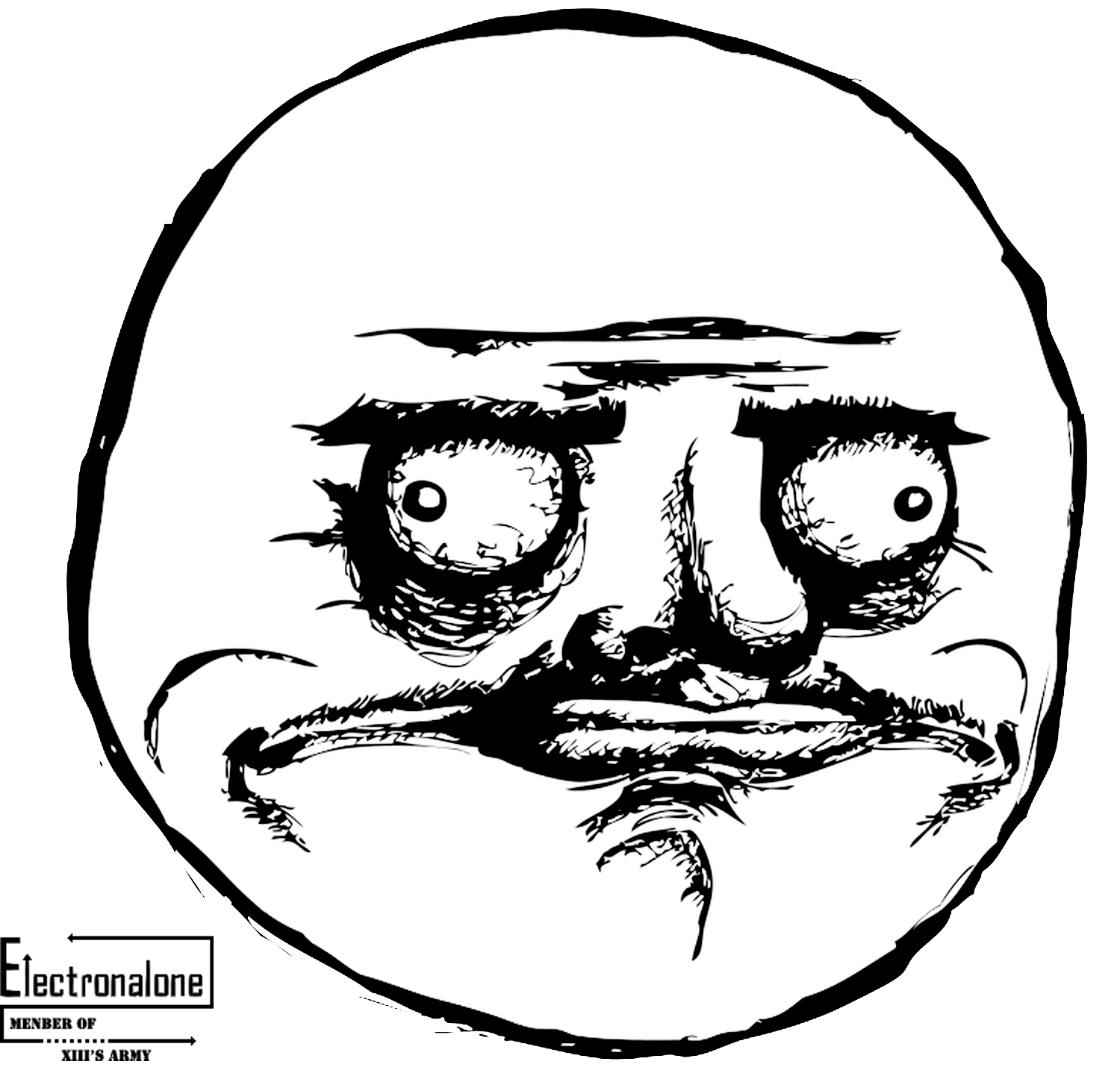 Meme Trollface Transparent PNG Image
