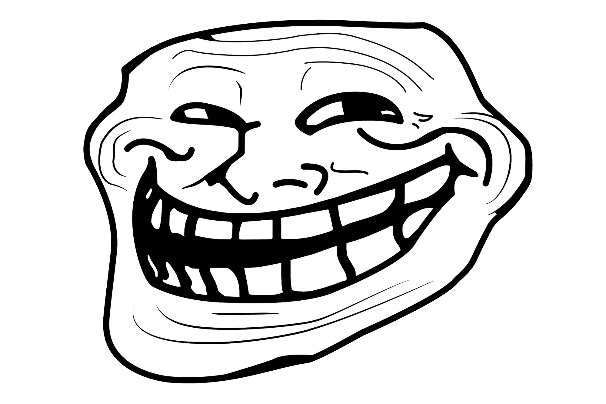 Meme Trollface File Transparent PNG Image