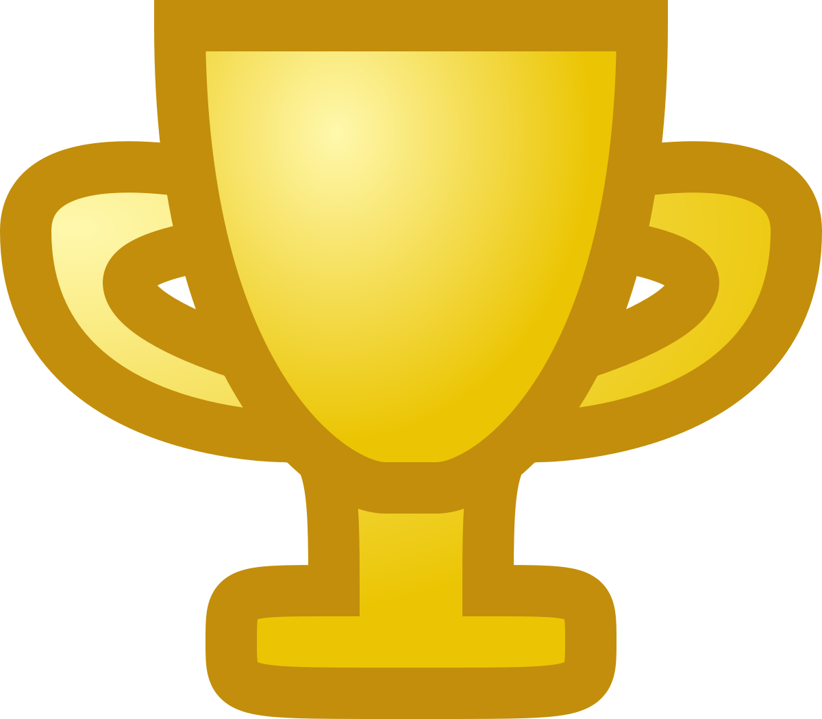 Golden Champion Cup Transparent PNG Image