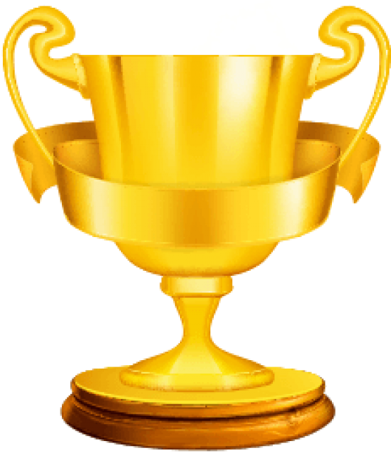 Golden Champion Cup Transparent PNG Image