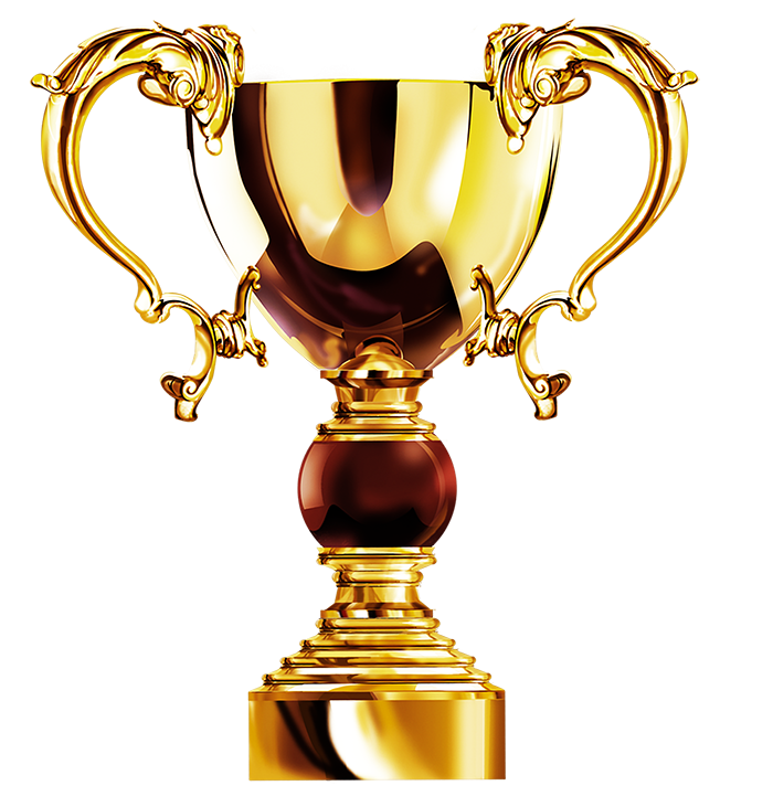Trophy Golden Cup Transparent PNG Image