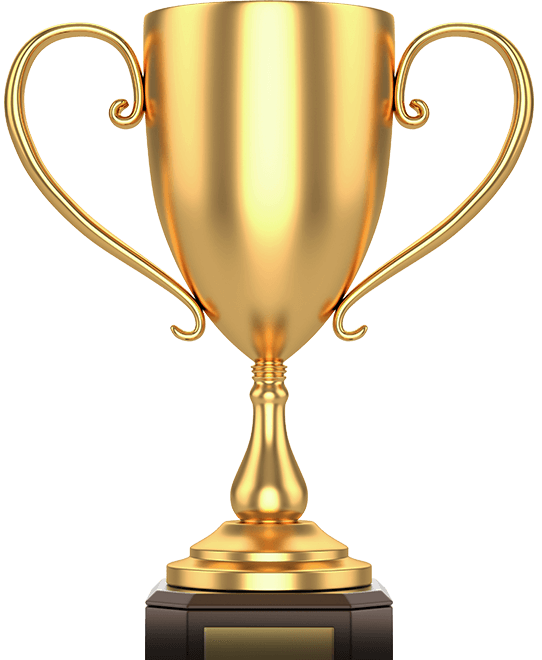 Trophy Golden Cup Transparent PNG Image