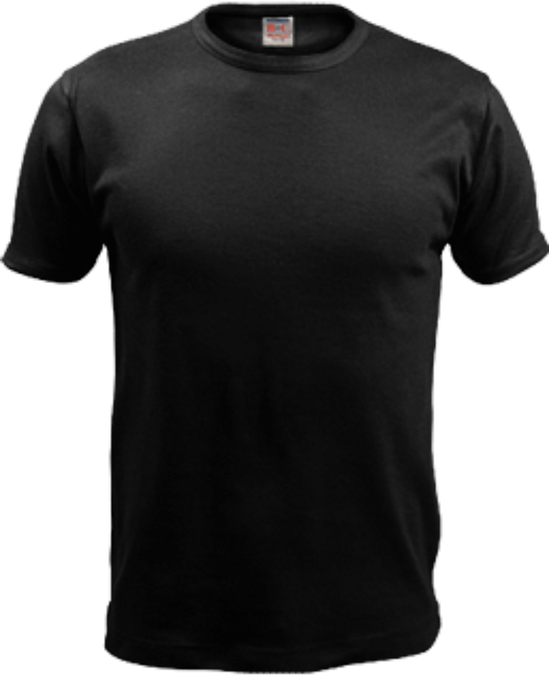 Black T-Shirt Transparent PNG Image