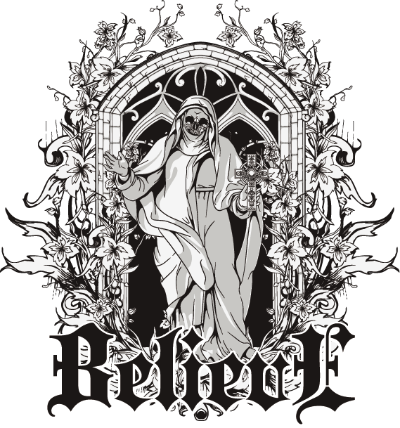 graphy Illustration Jesus T-Shirt Printed Stock Transparent PNG Image