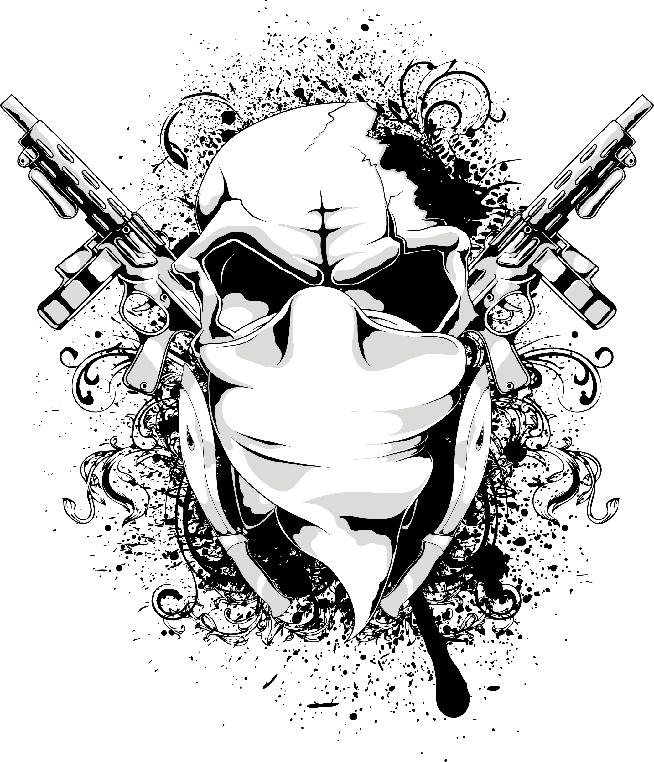 T-Shirt Graphic Design Skull Vector Transparent PNG Image