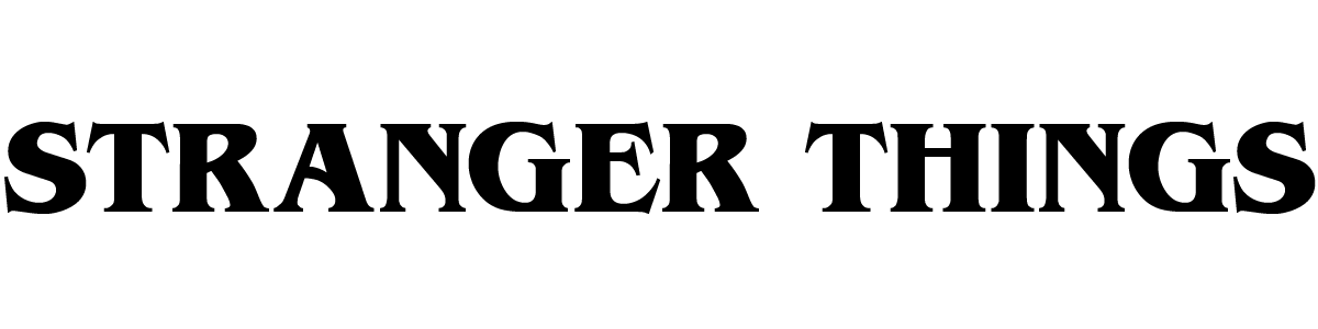 Things Stranger Logo Transparent PNG Image