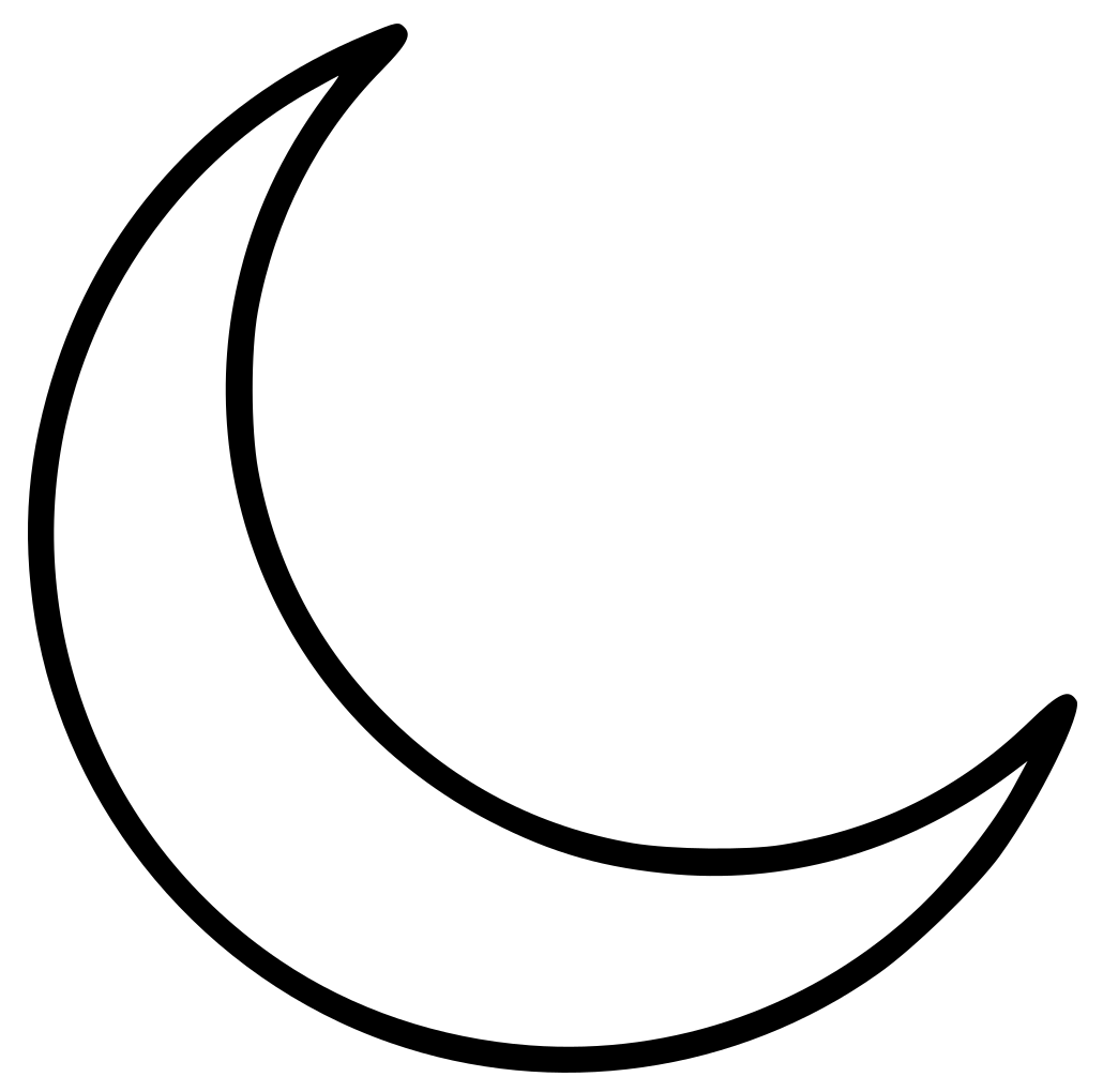 Crescent Moon Transparent PNG Image