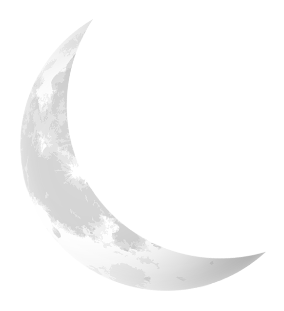 Crescent Moon Transparent PNG Image