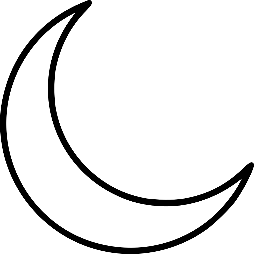 Crescent Moon Transparent PNG Image