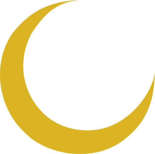 Golden Crescent Moon Transparent PNG Image
