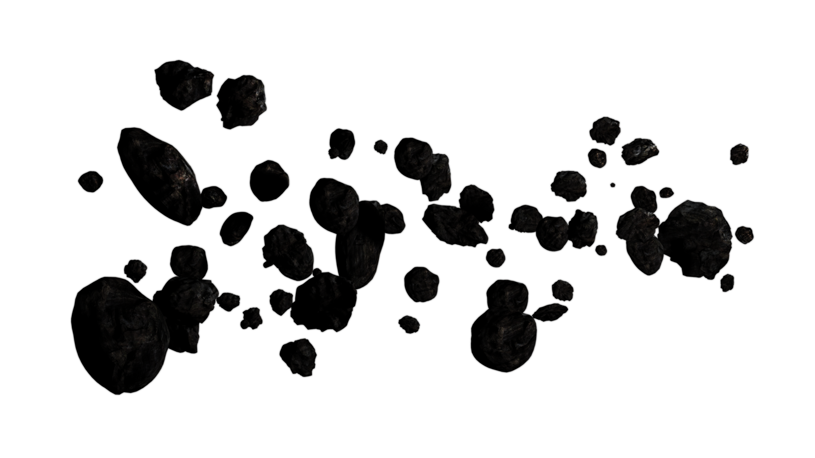 Broken Asteroid Transparent PNG Image