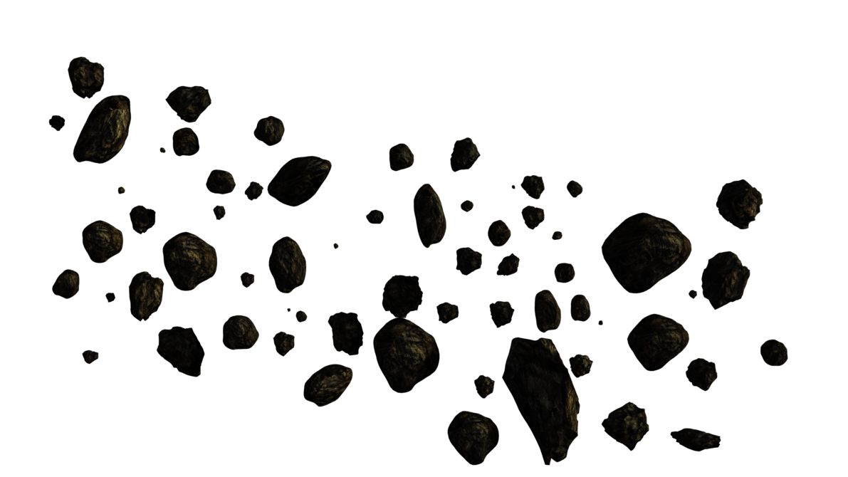 Broken Asteroid Transparent PNG Image