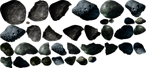 Broken Asteroid Transparent PNG Image