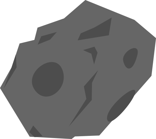 Broken Asteroid Transparent PNG Image