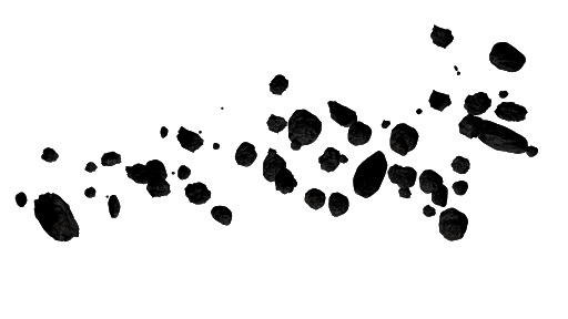 Broken Asteroid Transparent PNG Image