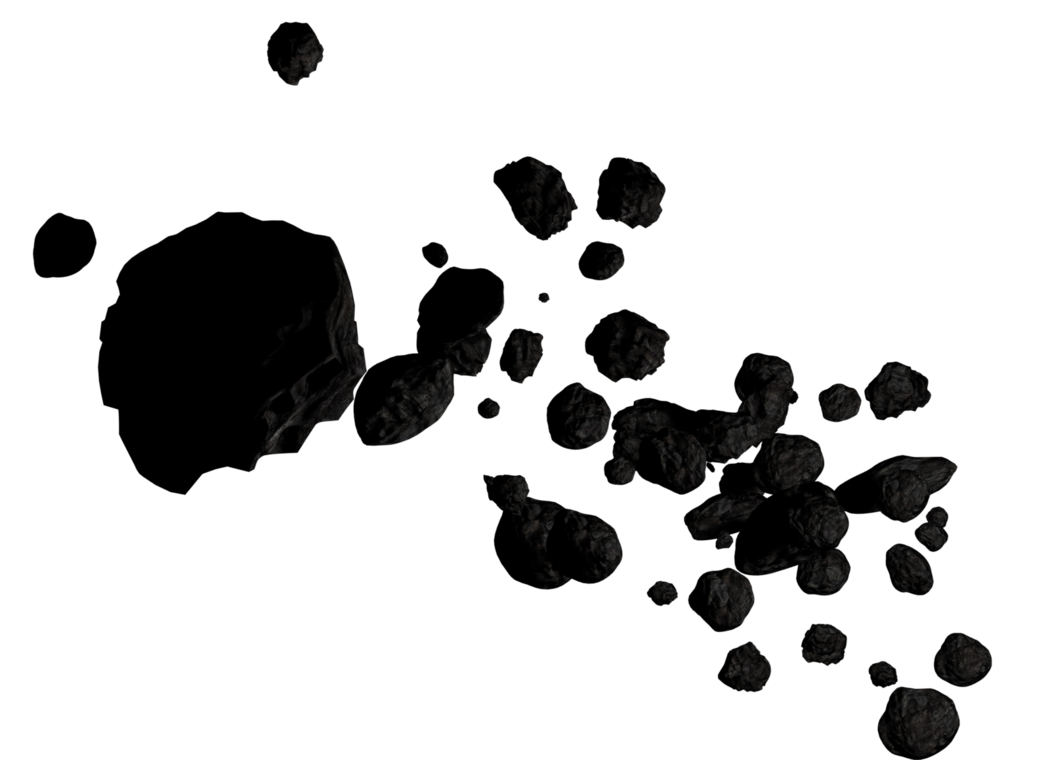 Broken Asteroid Transparent PNG Image