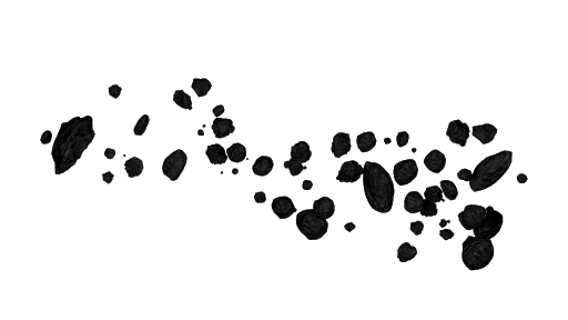Broken Asteroid Transparent PNG Image