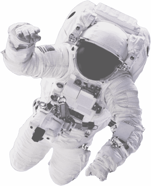 Floating Astronaut Transparent PNG Image
