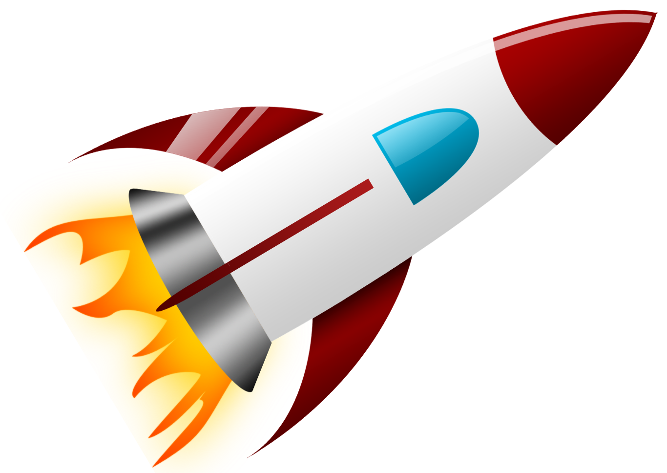 Realistic Rocket Space Transparent PNG Image
