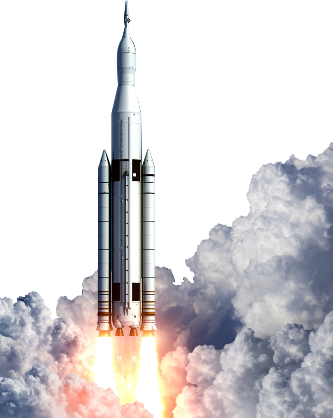 Realistic Rocket Space Transparent PNG Image