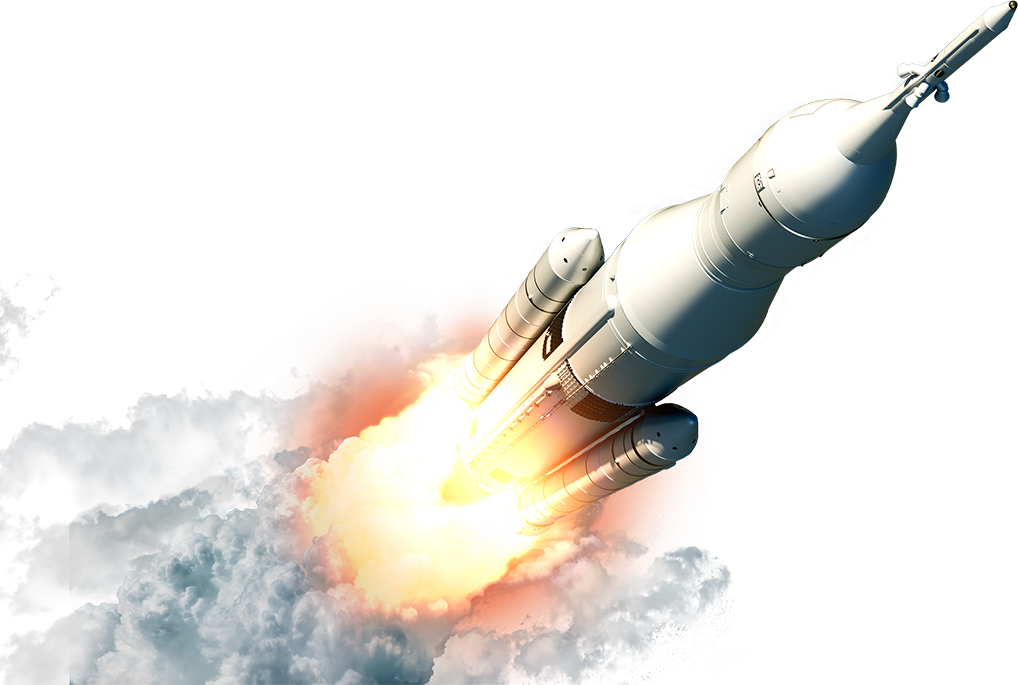 Realistic Vector Rocket Transparent PNG Image