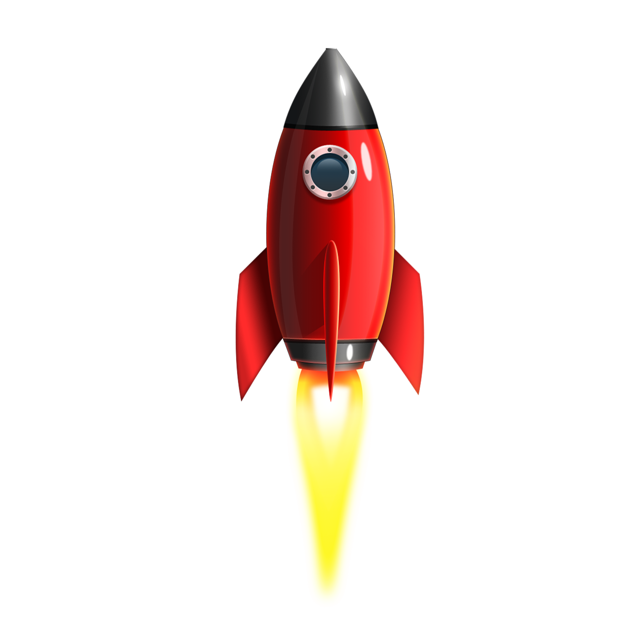 Realistic Vector Rocket Transparent PNG Image