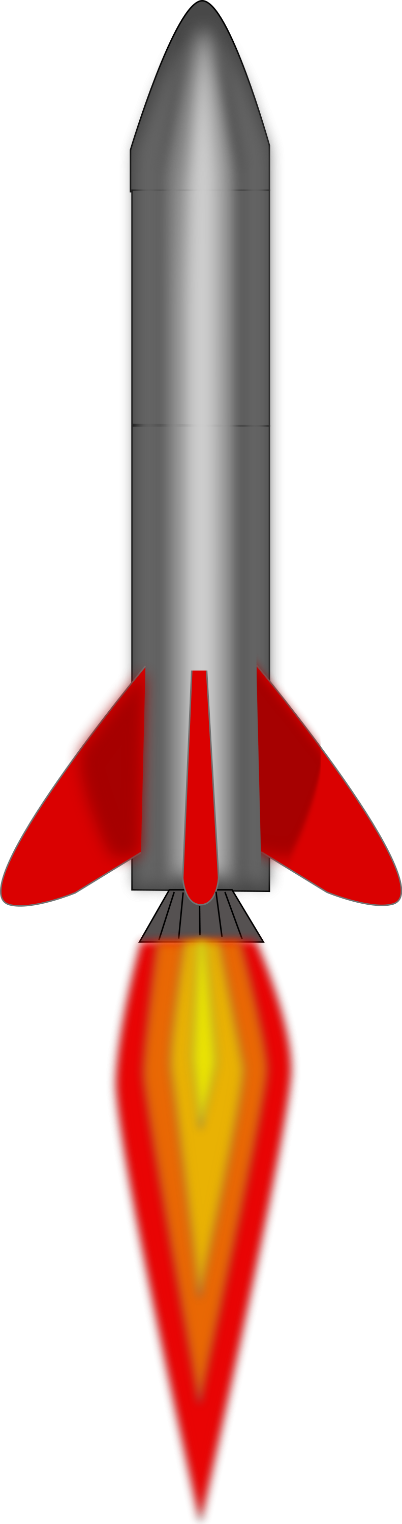 Realistic Vector Rocket Transparent PNG Image
