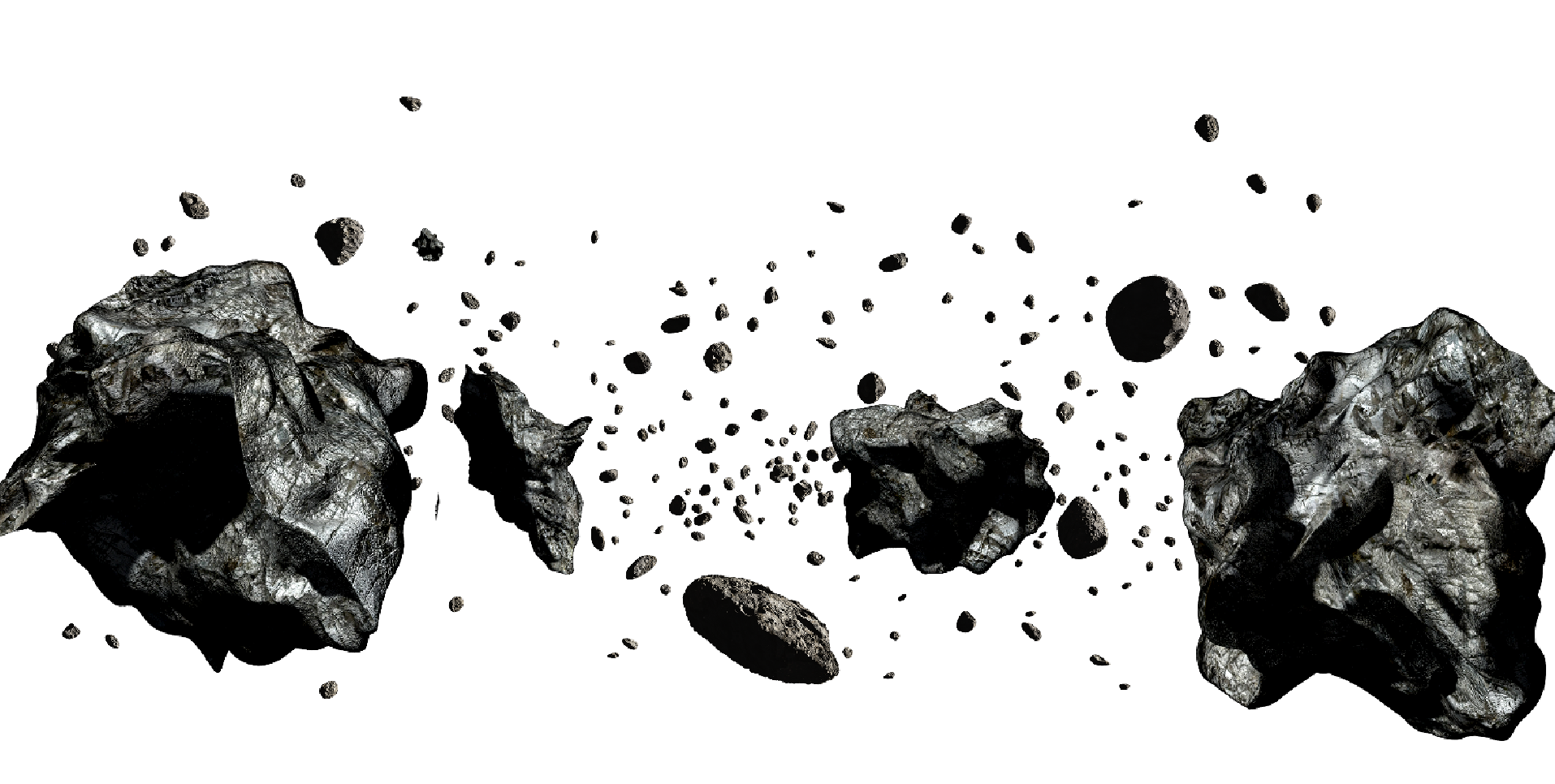 Mining graphy Asteroids Asteroid Black Monochrome Transparent PNG Image
